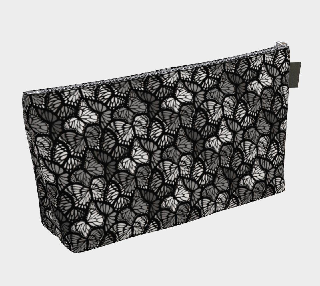 Makeup Bag (Grey Butterflies)