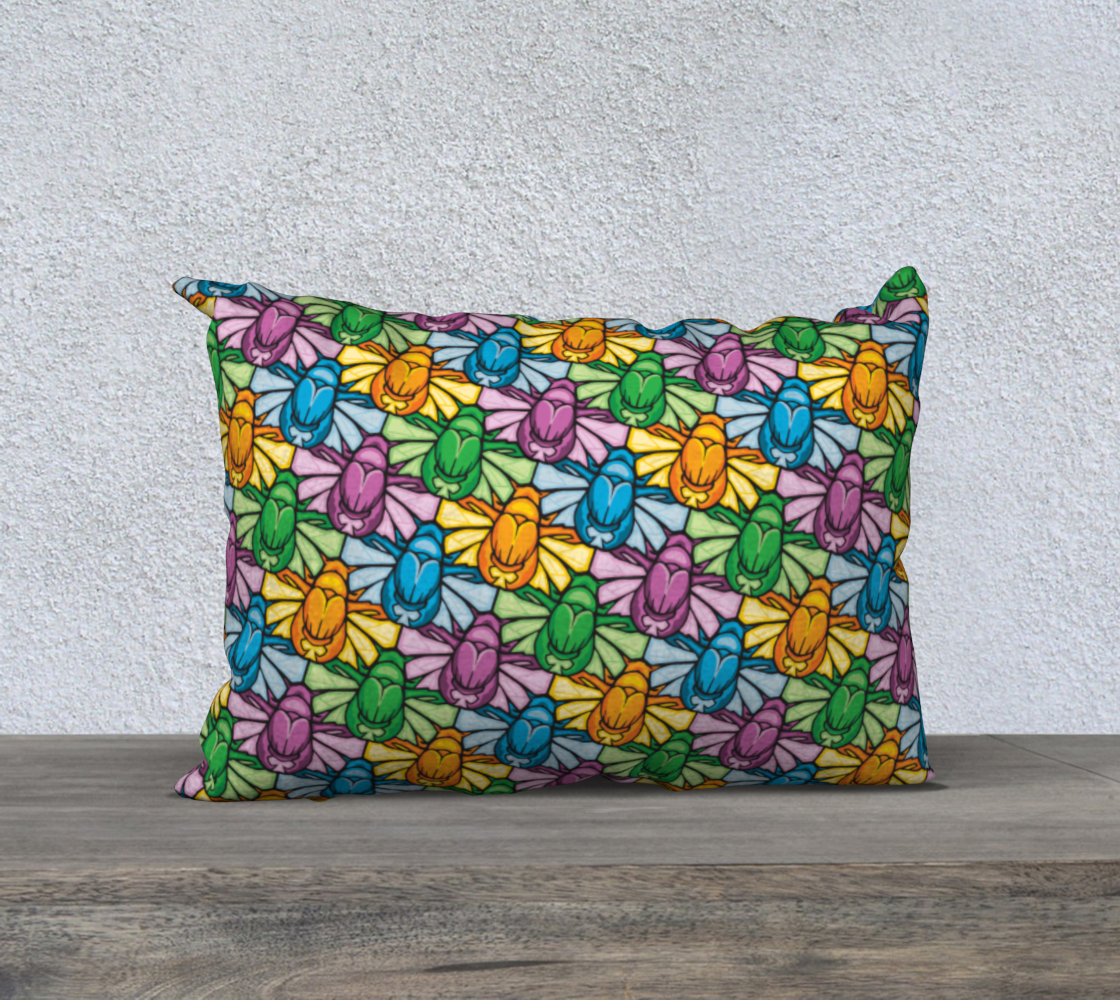 20" x 14" Pillow Case (Scarabs)