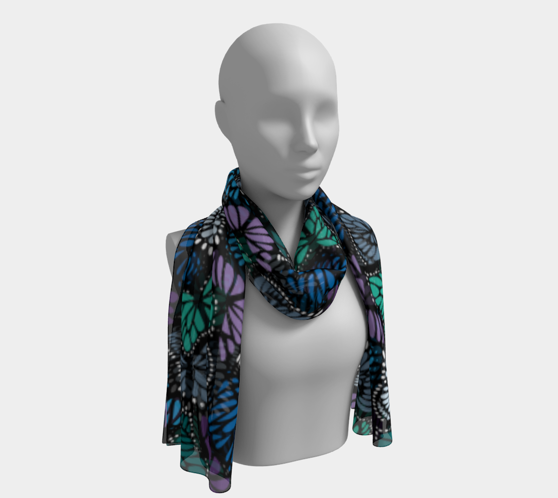 Long Scarf (Cool Butterflies)