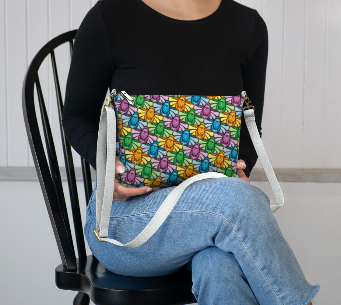 Vegan Leather Crossbody Purse (Scarabs)