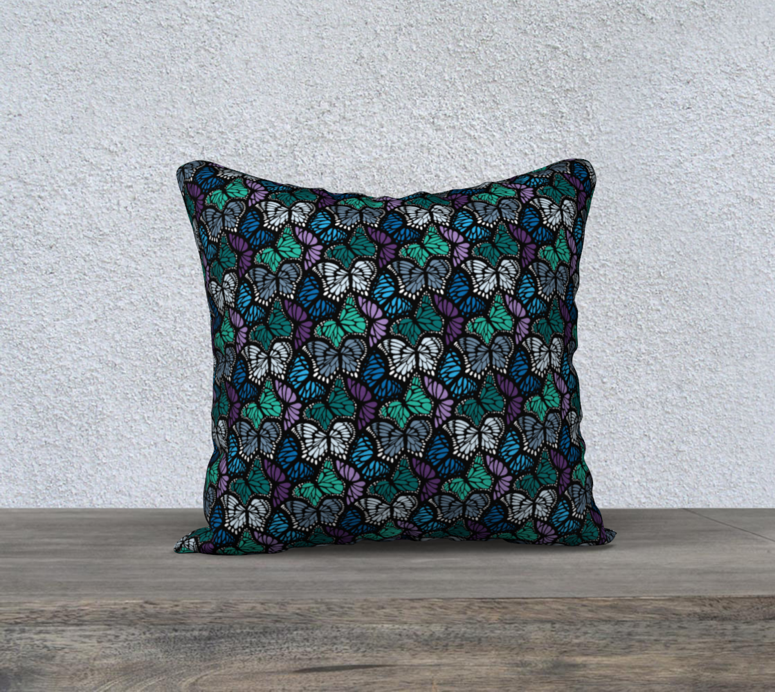 18" x 18" Pillow Case (Cool Butterflies)