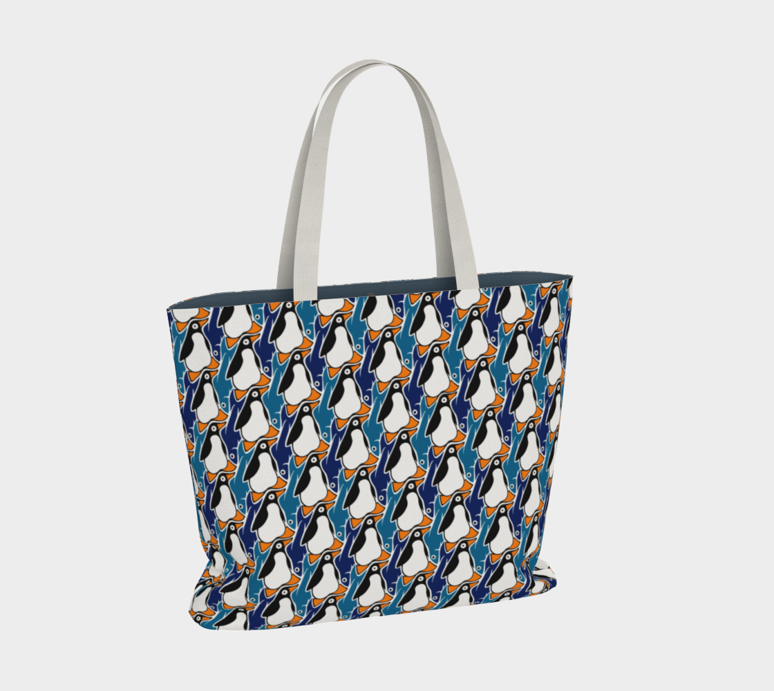 Large Tote Bag (Penguin's Supper)