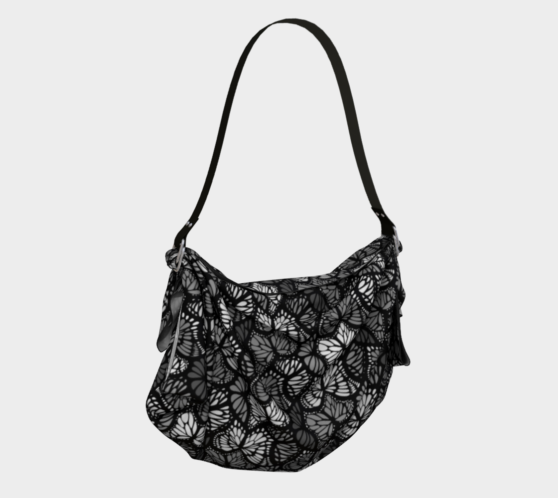 Origami Tote (Grey Butterflies)