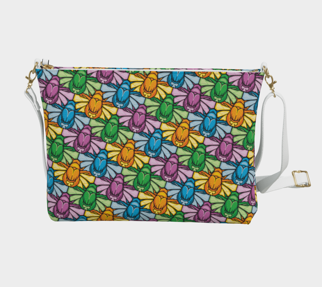 Vegan Leather Crossbody Purse (Scarabs)
