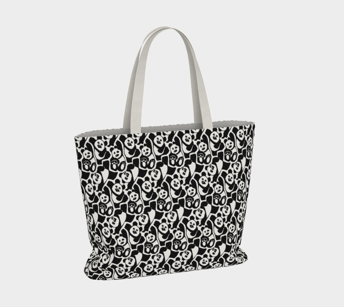 Large Tote Bag (Dancing Pandas)