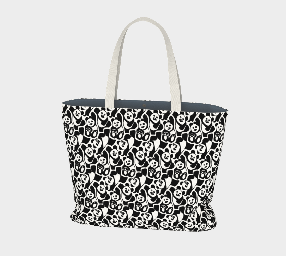 Large Tote Bag (Dancing Pandas)