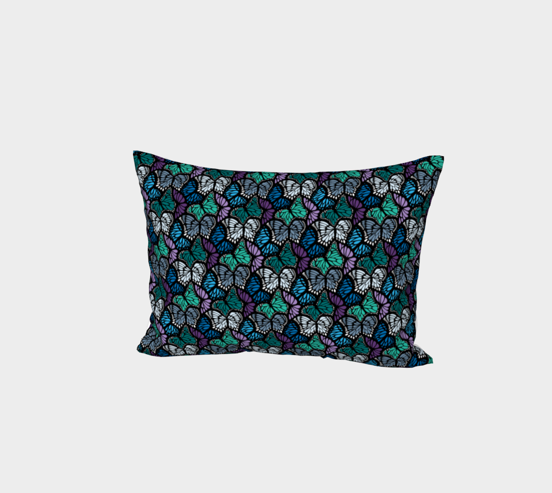 Bed Pillow Sham (Cool Butterflies)
