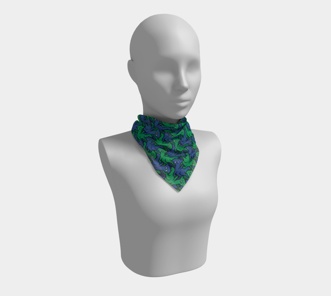 Square Scarf (Water Dragons)