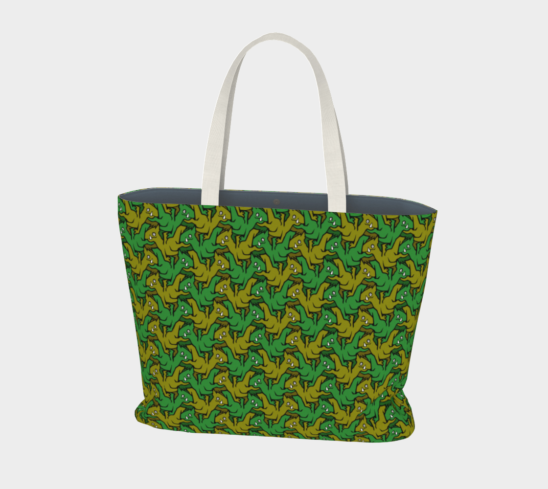 Large Tote Bag (Earth Dragons)