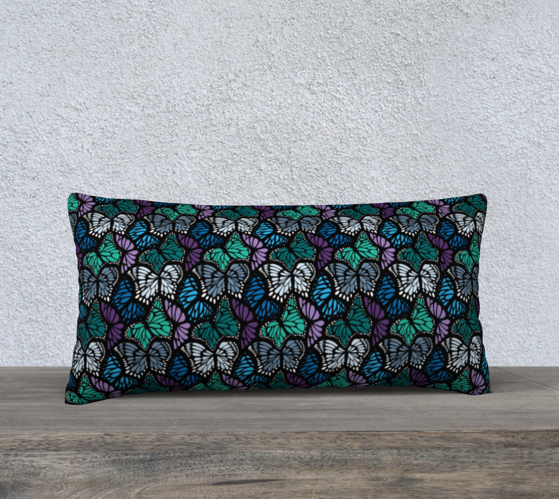 24" x 12" Pillow Case (Cool Butterflies)