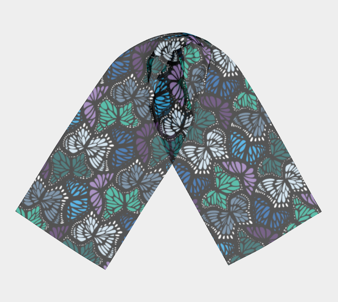 Long Scarf (Cool Butterflies)