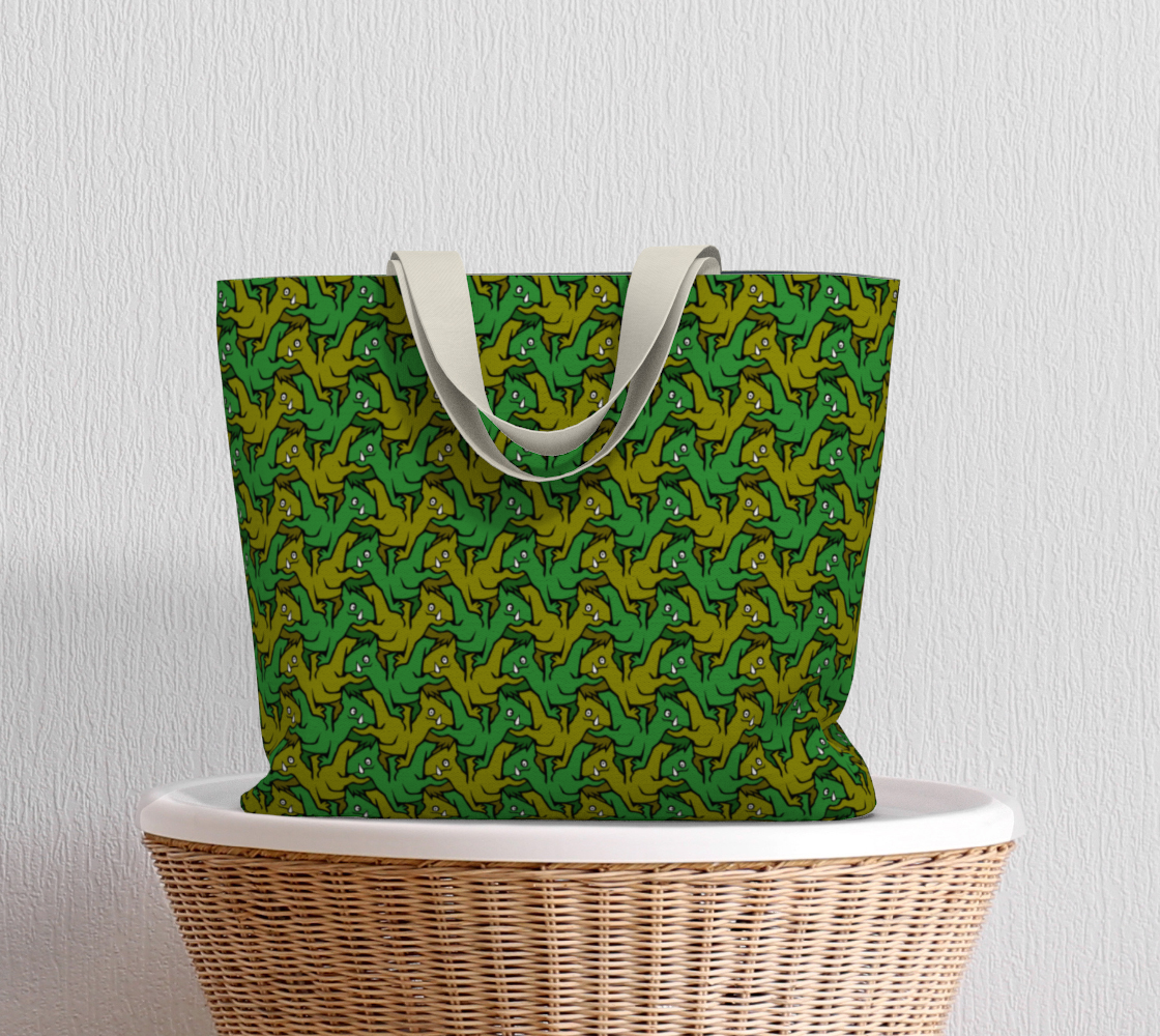 Large Tote Bag (Earth Dragons)