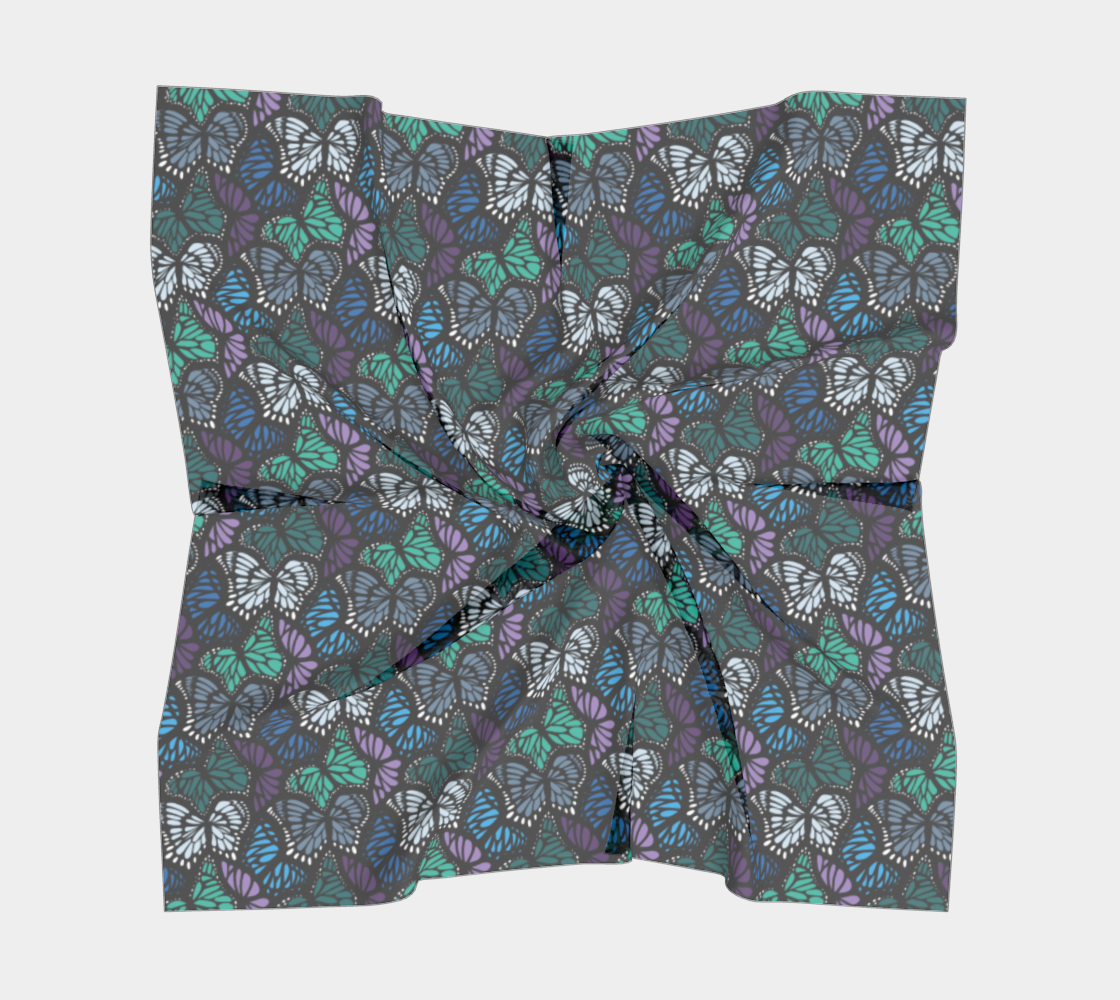 Square Scarf (Cool Butterflies)