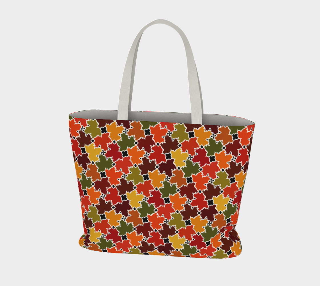 Large Tote Bag (Fall Leaves)