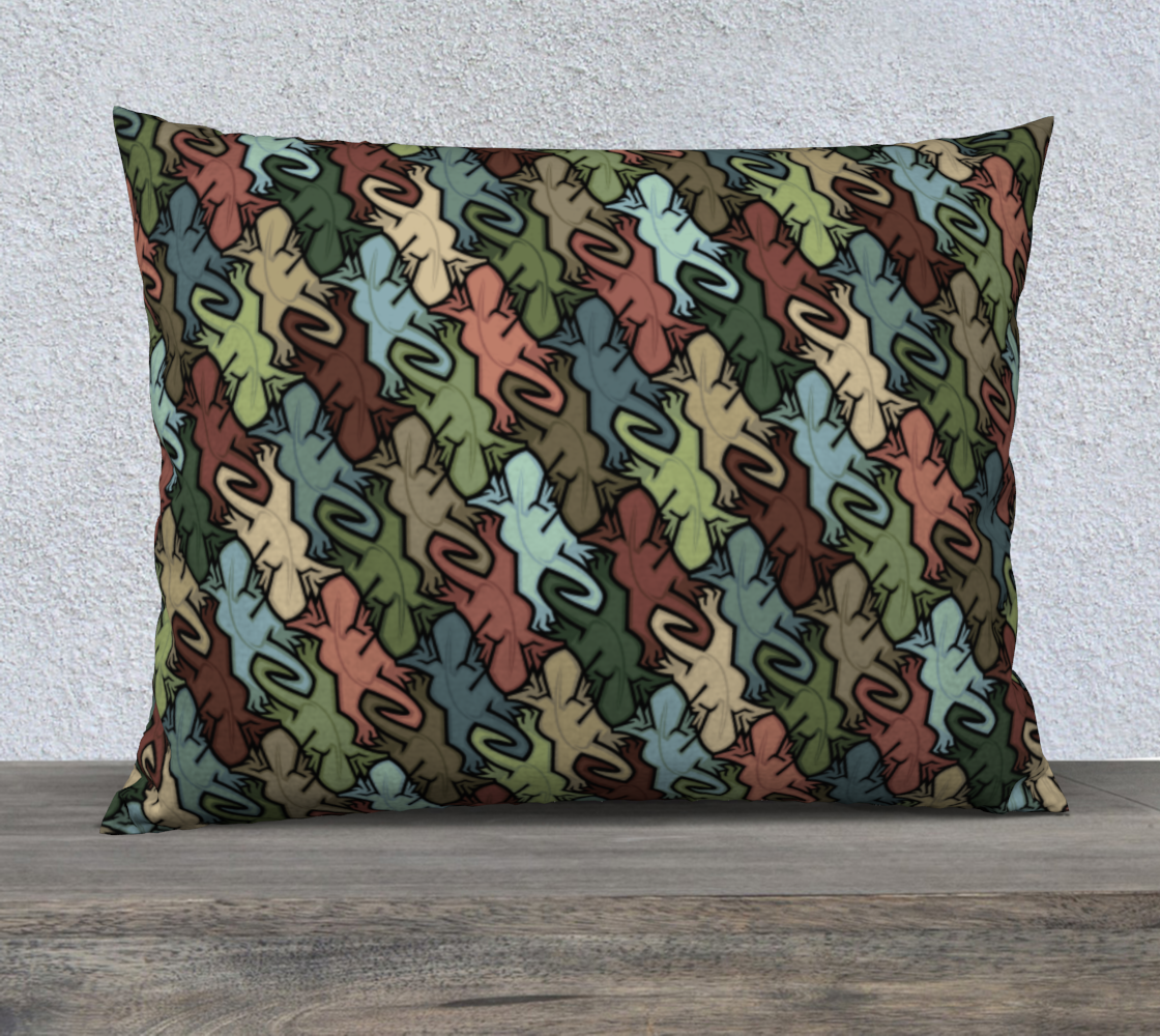 26" x 20" Pillow Case (Lizards)