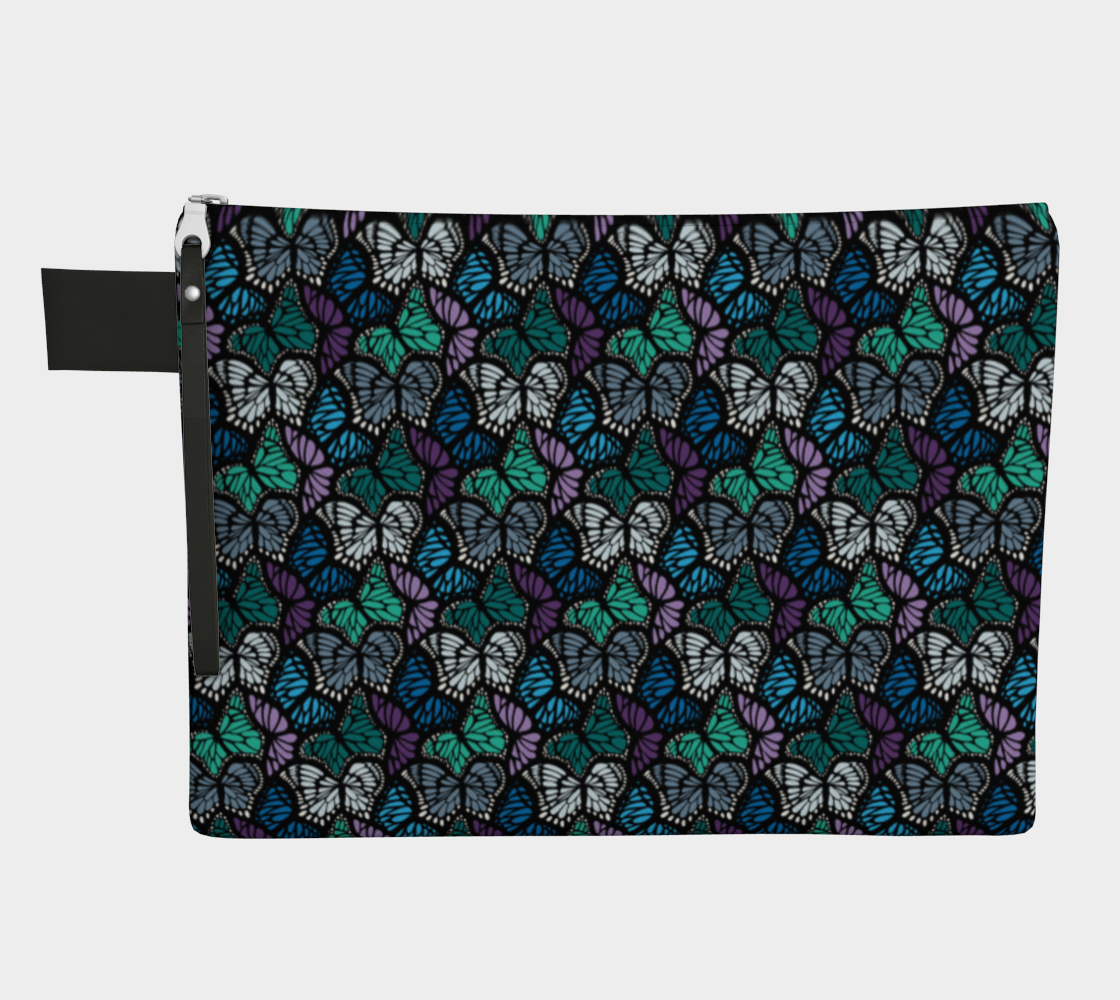 Zipper Carry-all (Cool Butterflies)