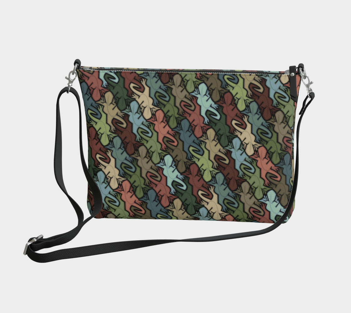 Vegan Leather Crossbody Purse (Lizards)