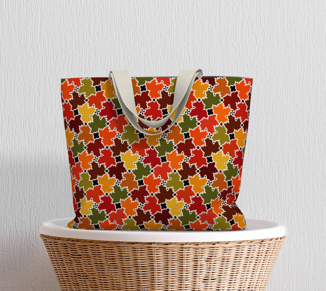 Large Tote Bag (Fall Leaves)