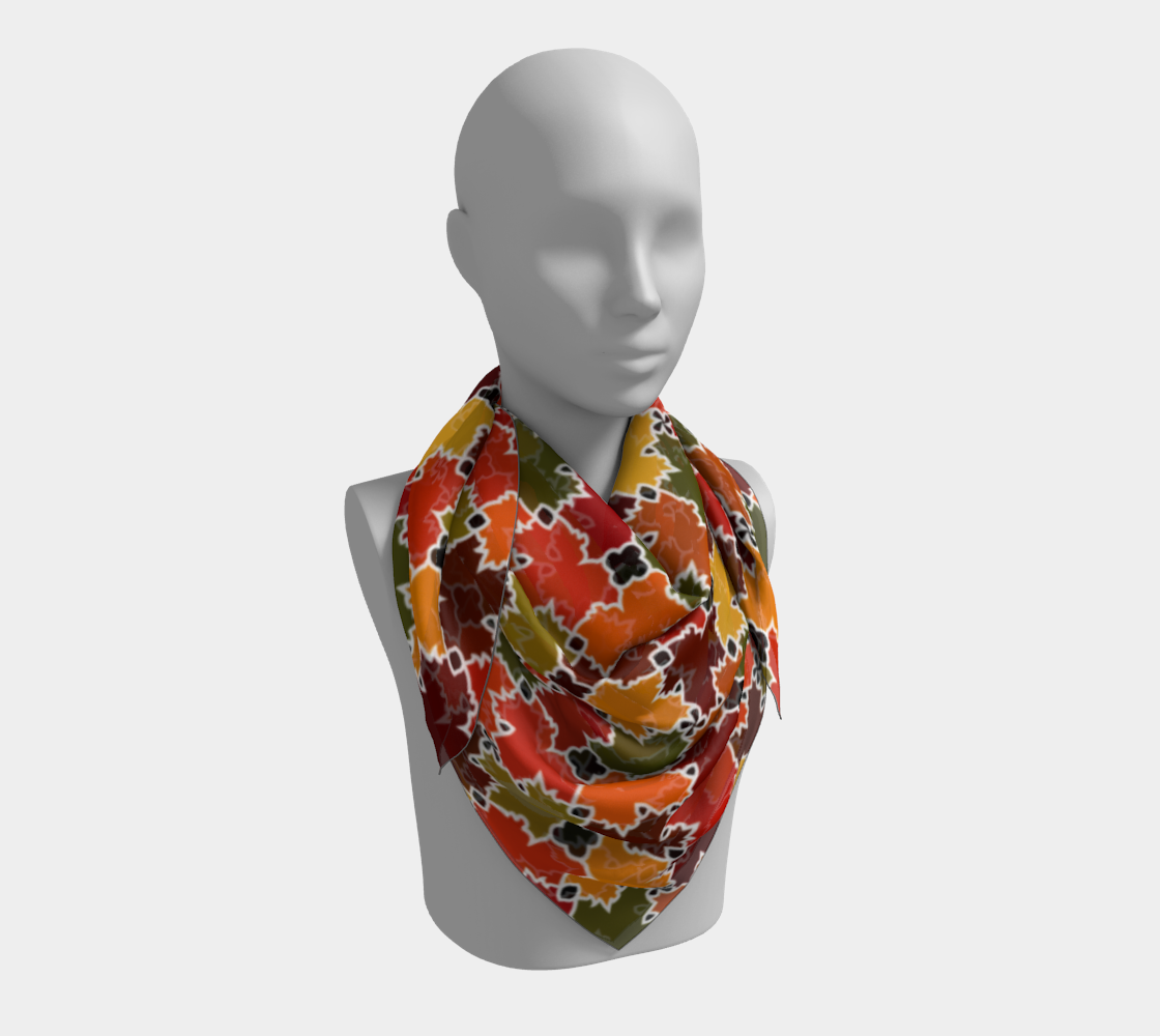 Square Scarf (Fall Leaves)