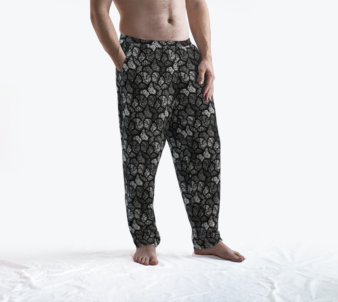 Lounge Pants (Grey Butterflies)