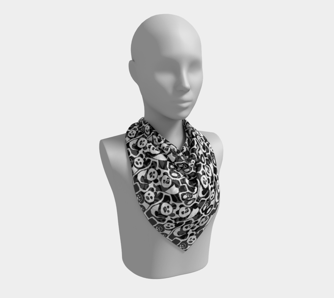 Square Scarf (Dancing Pandas)