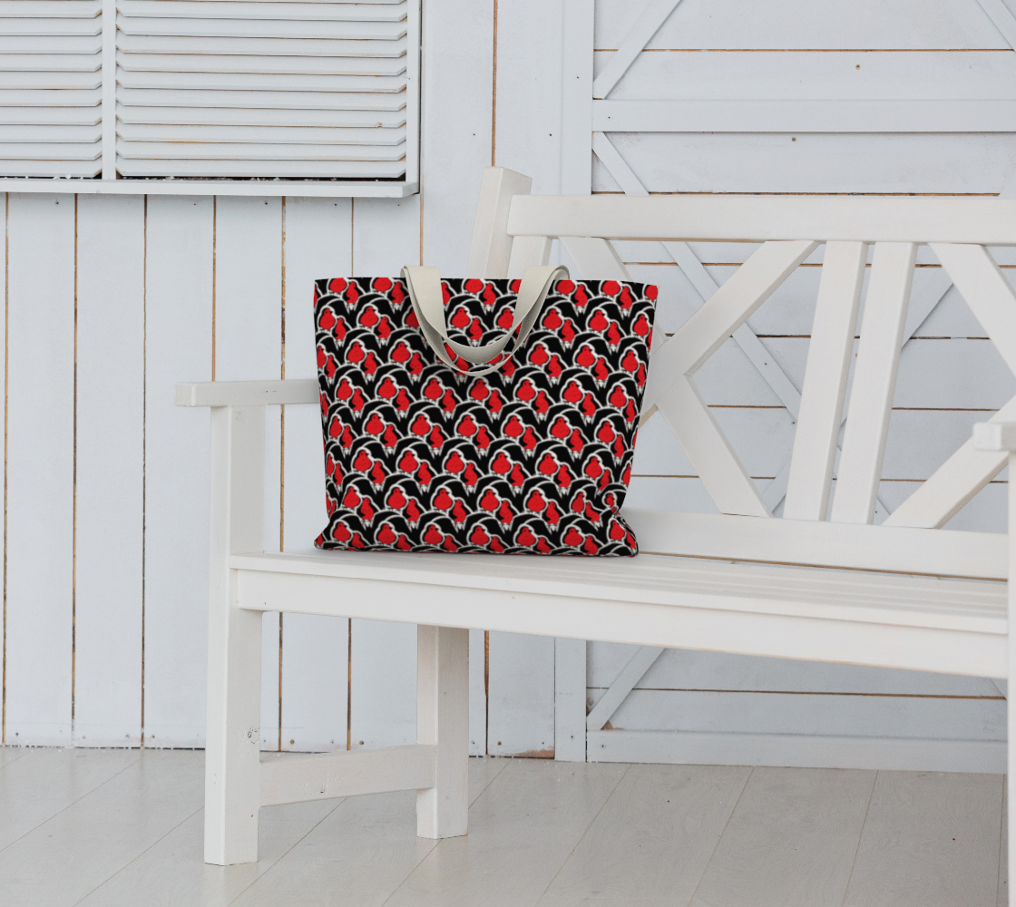 Large Tote Bag (Bats & Robins)