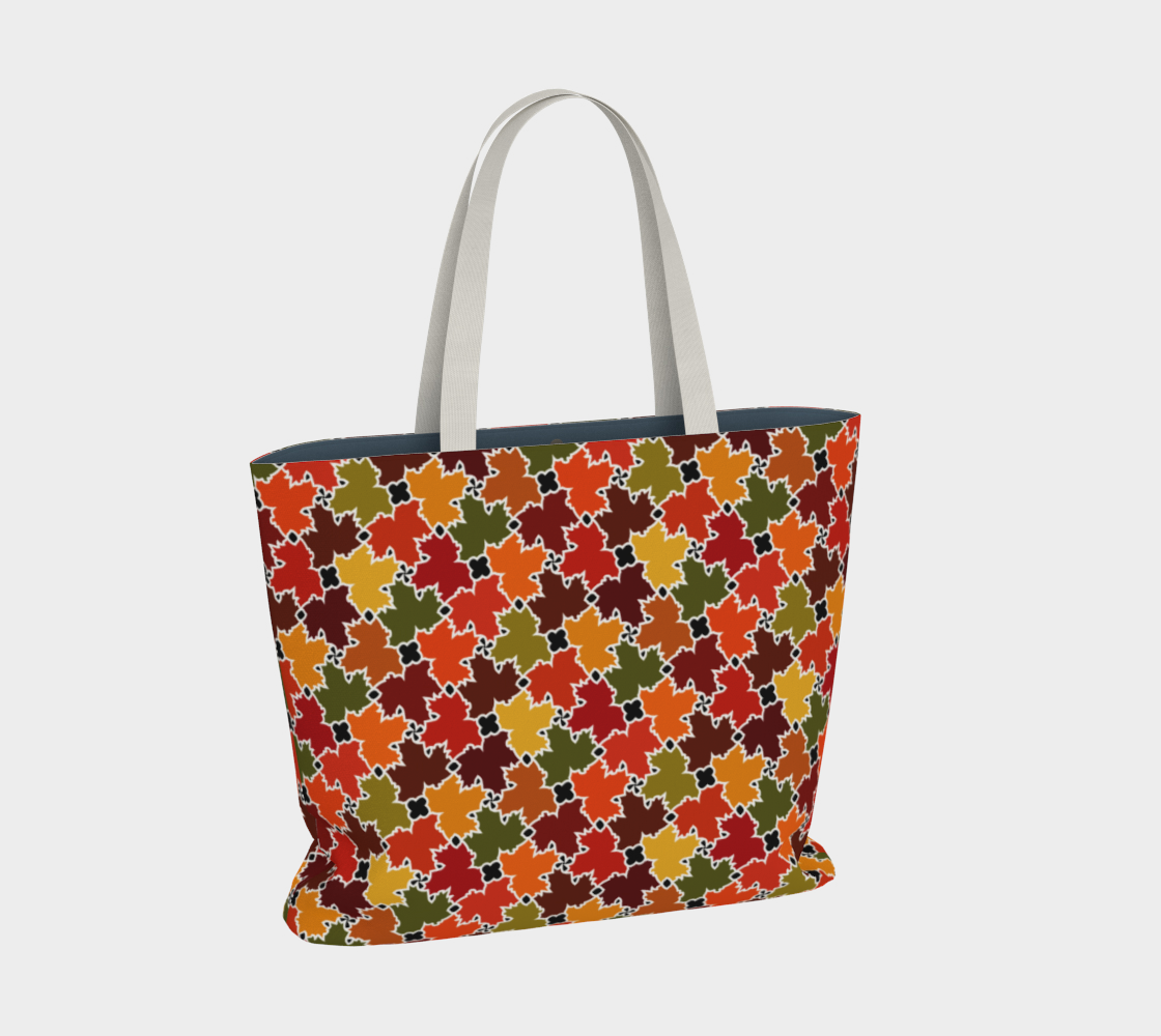 Large Tote Bag (Fall Leaves)