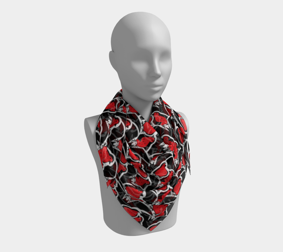 Square Scarf (Bats & Robins)