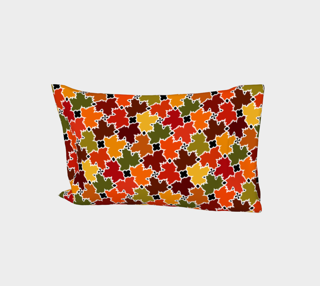 Bed Pillow Sleeve (Fall Leaves)