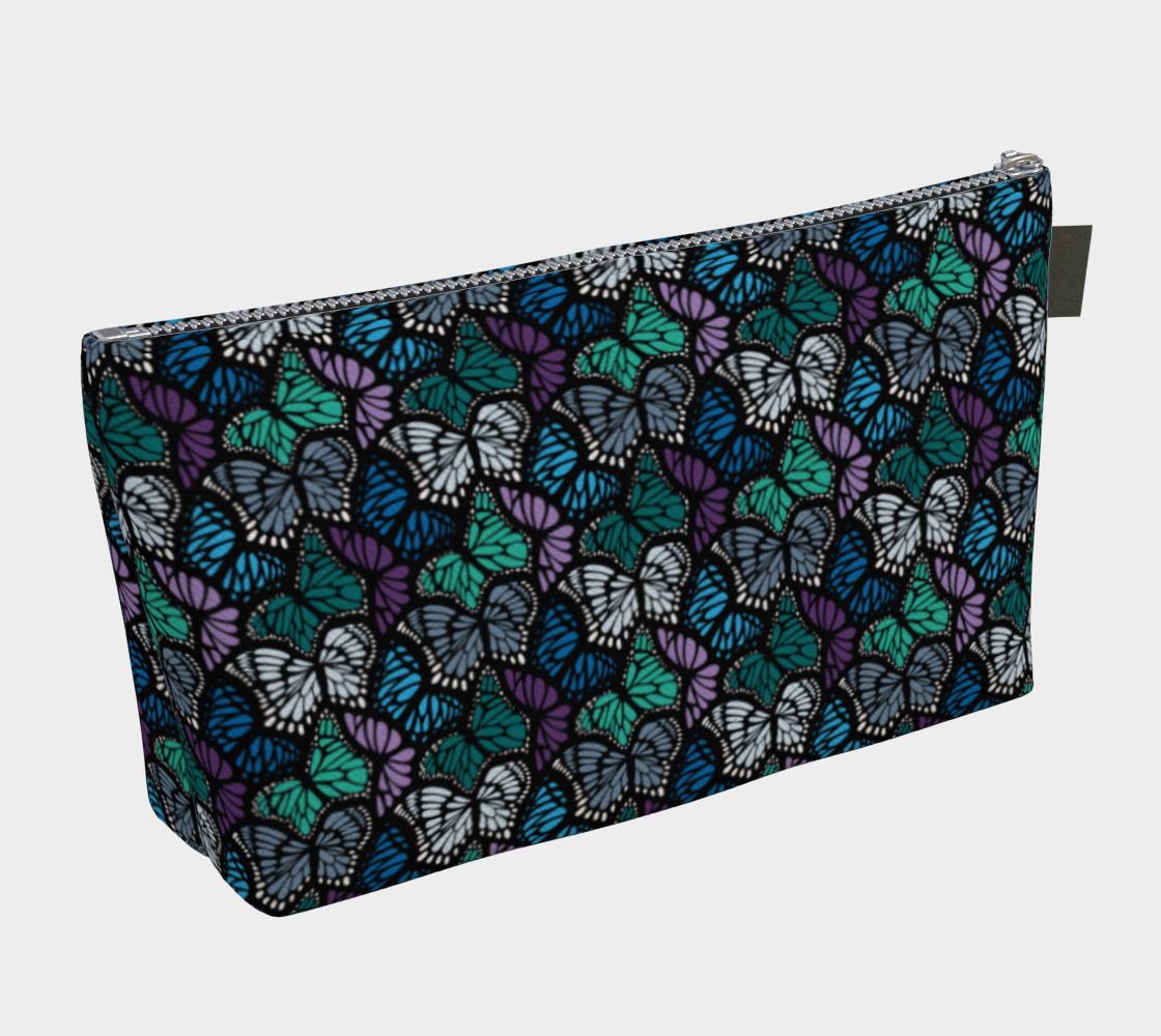 Makeup Bag (Cool Butterflies)