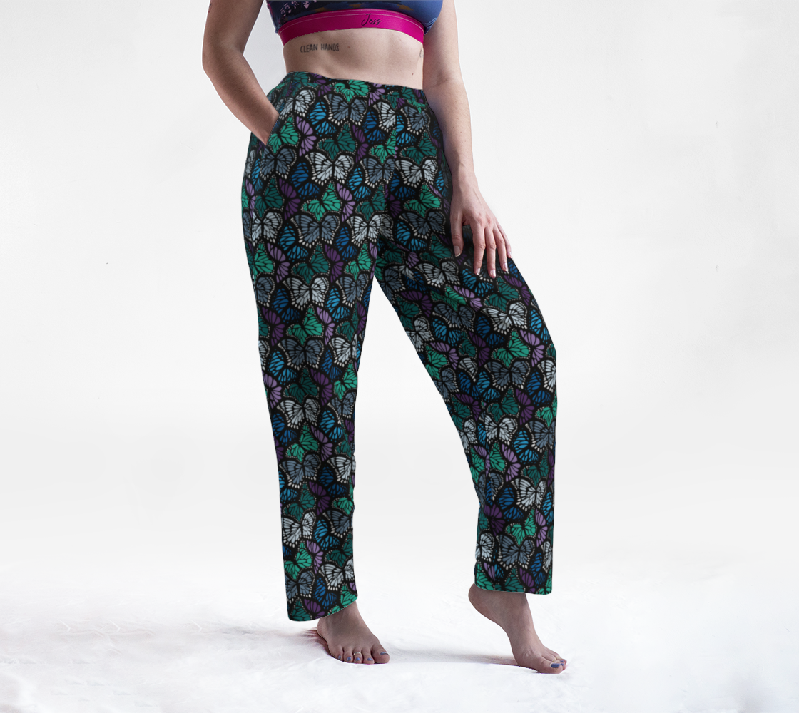 Lounge Pants (Cool Butterflies)
