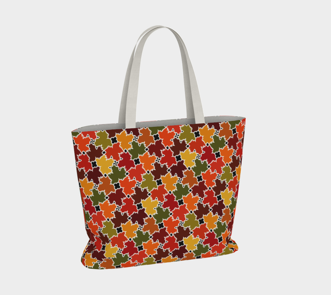 Large Tote Bag (Fall Leaves)