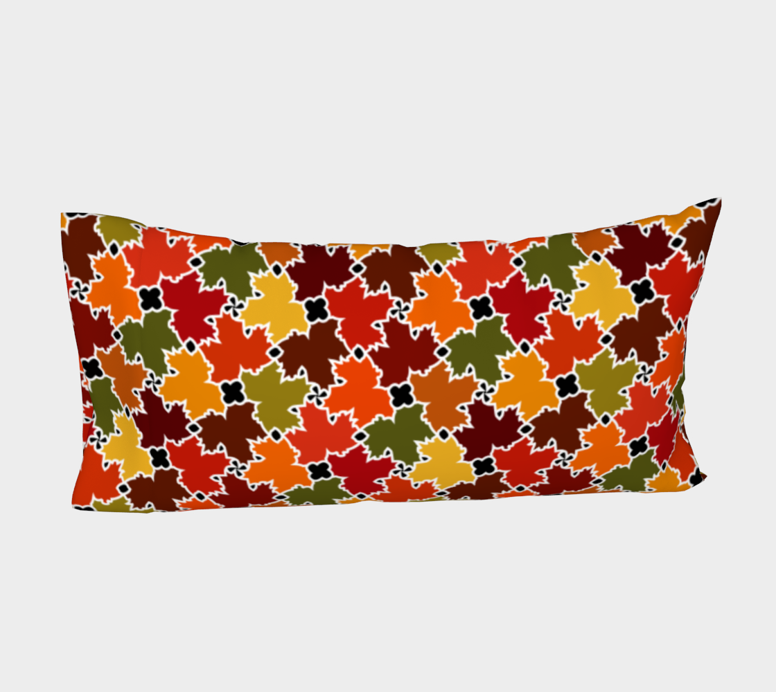 Bed Pillow Sleeve (Fall Leaves)