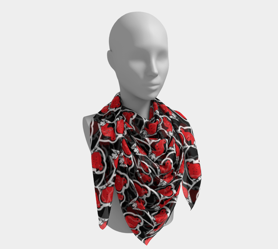 Square Scarf (Bats & Robins)