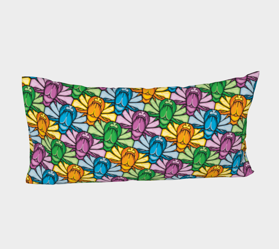 Bed Pillow Sleeve (Scarabs)