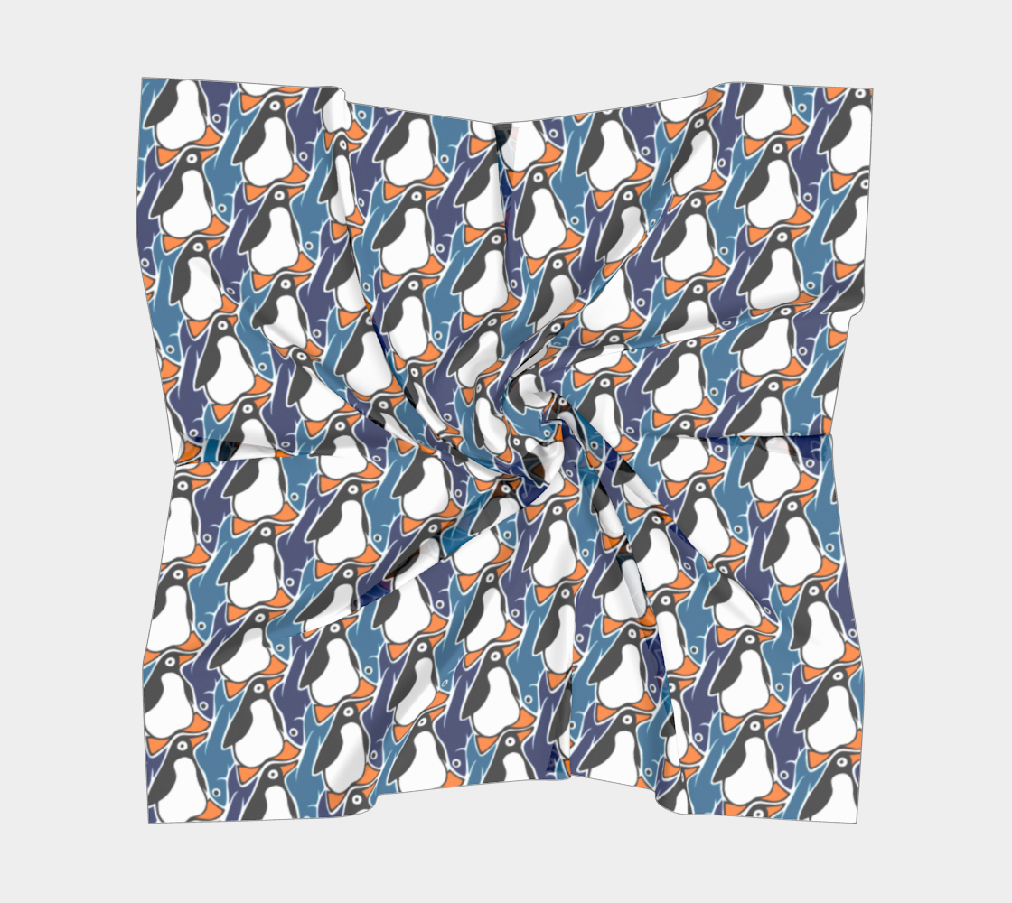 Square Scarf (Penguin's Supper)