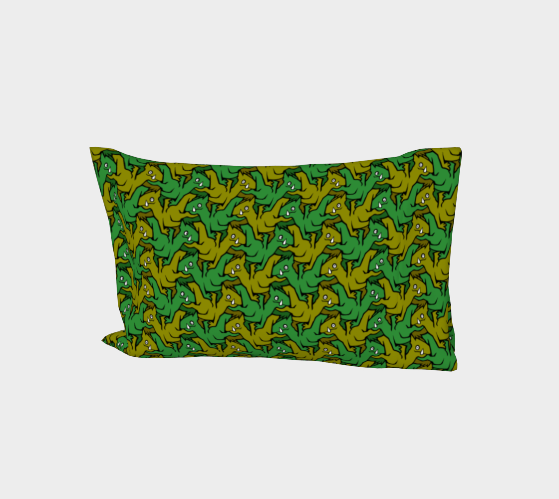 Bed Pillow Sleeve (Earth Dragons)