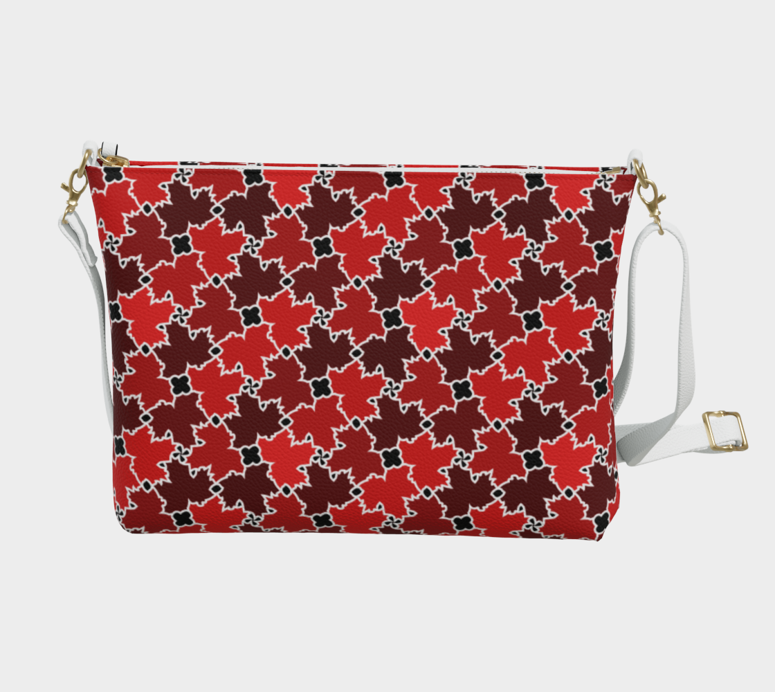 Vegan Leather Crossbody Purse (Canadian Maple)