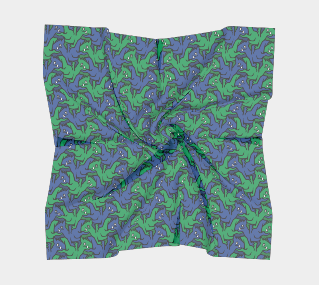 Square Scarf (Water Dragons)