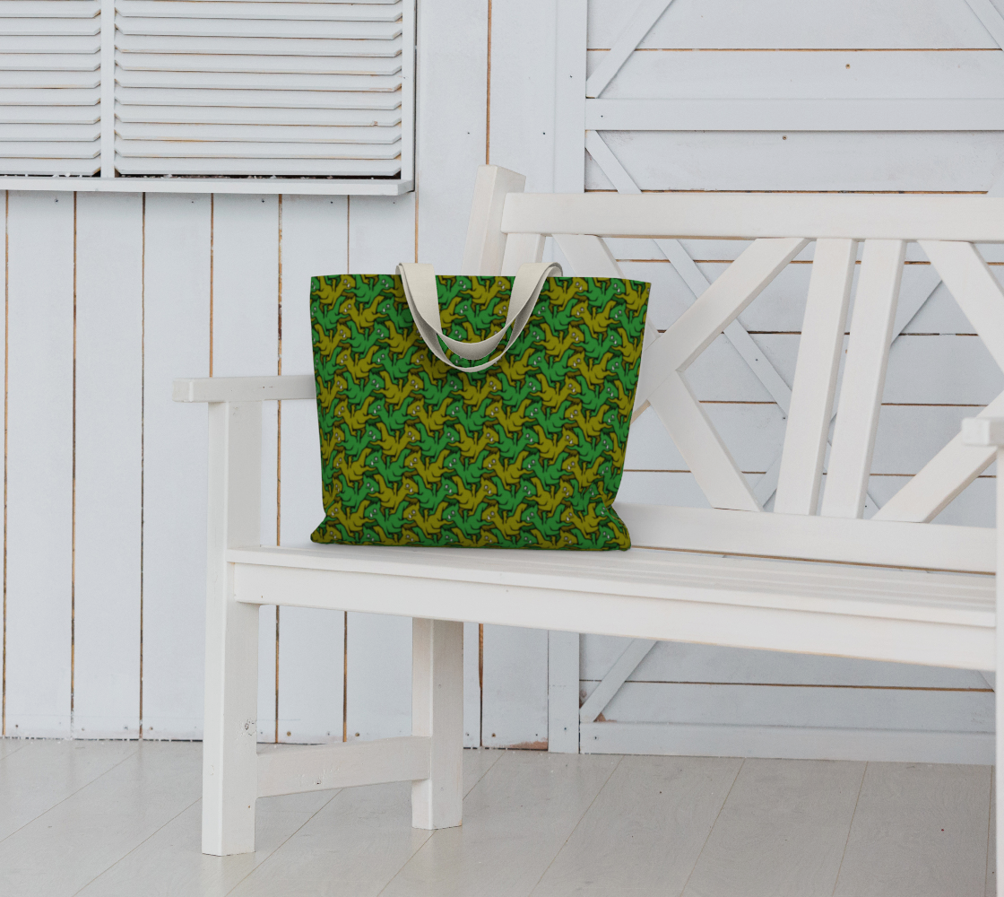 Large Tote Bag (Earth Dragons)