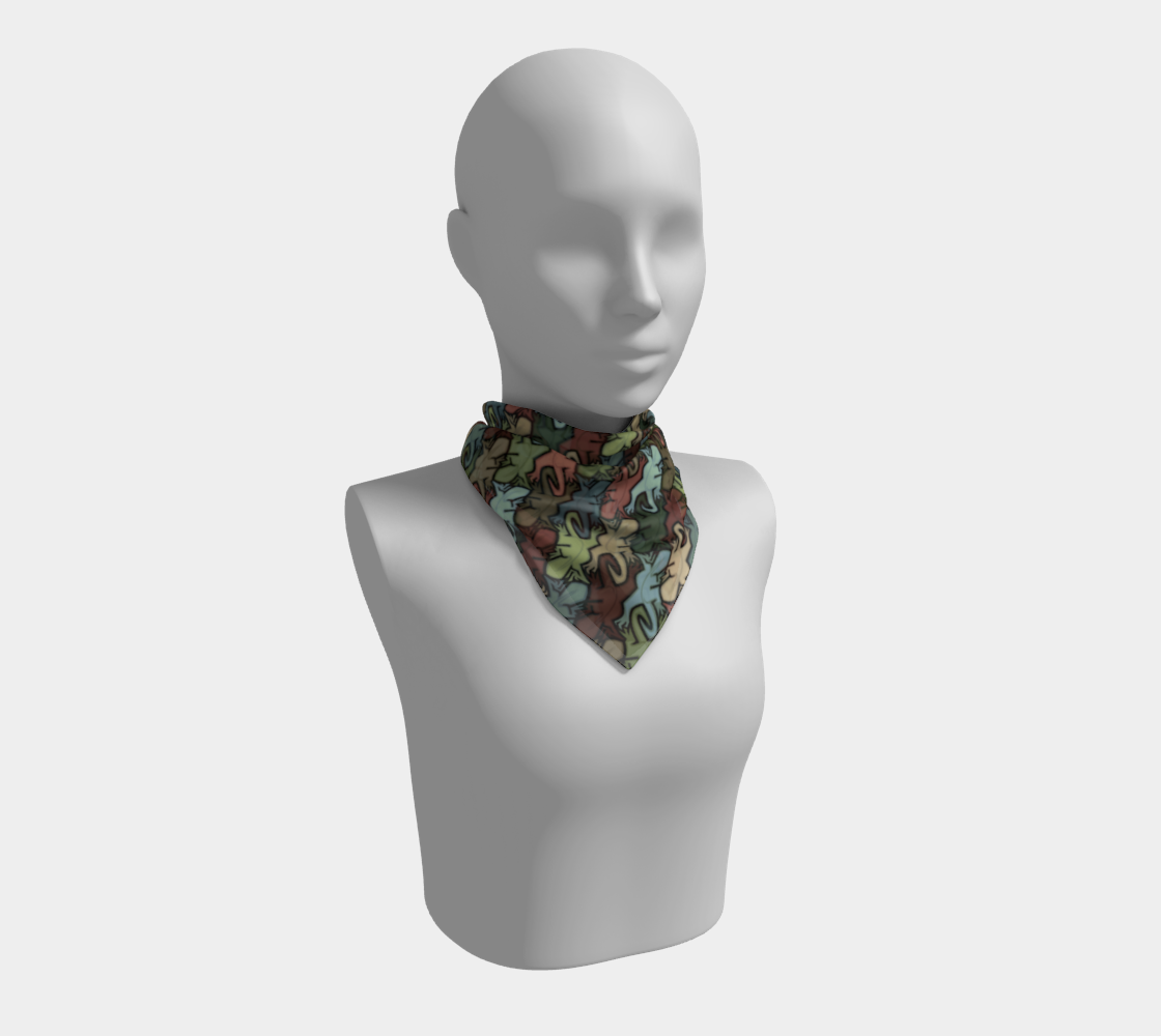 Square Scarf (Lizards)
