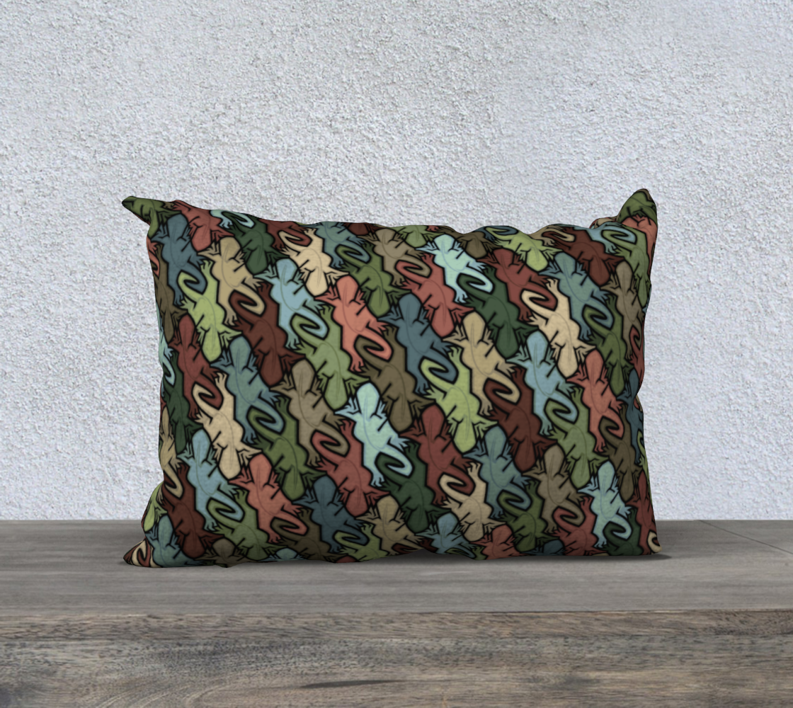 20" x 14" Pillow Case (Lizards)