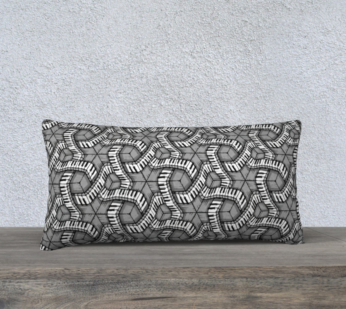 24" x 12" Pillow Case (Piano World)