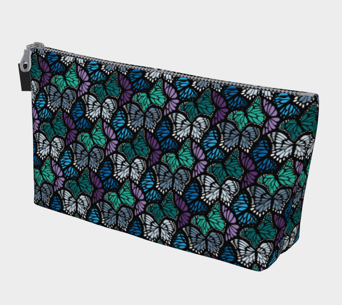 Makeup Bag (Cool Butterflies)
