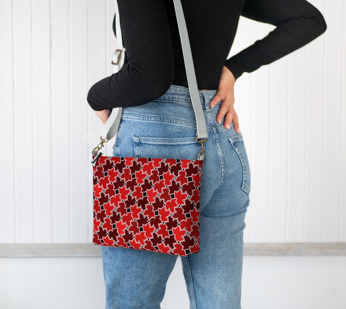 Vegan Leather Crossbody Purse (Canadian Maple)