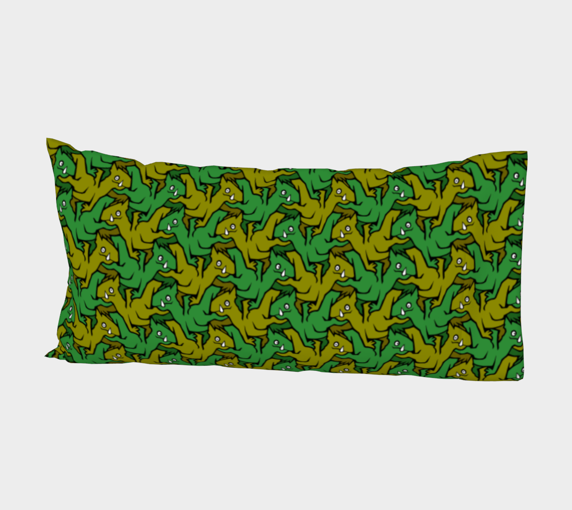 Bed Pillow Sleeve (Earth Dragons)