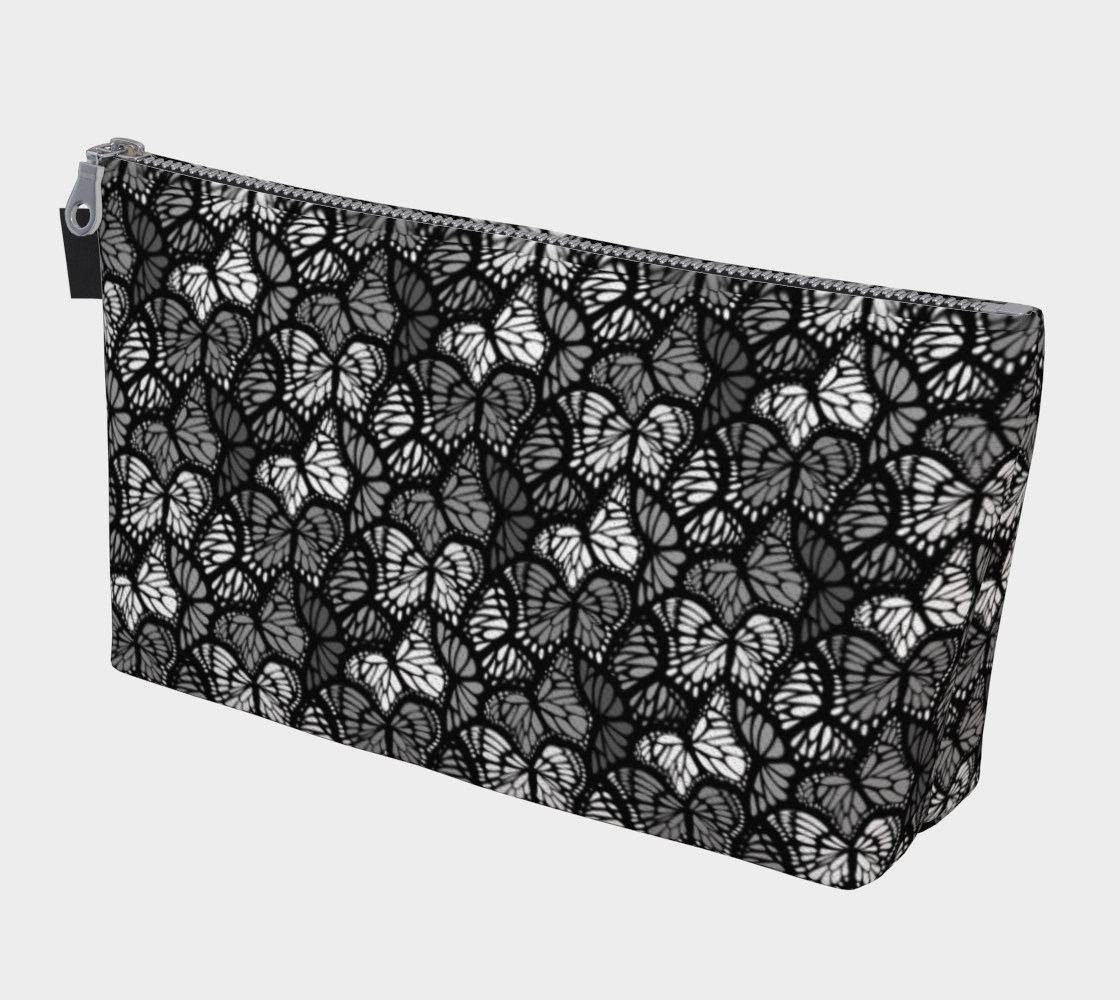 Makeup Bag (Grey Butterflies)