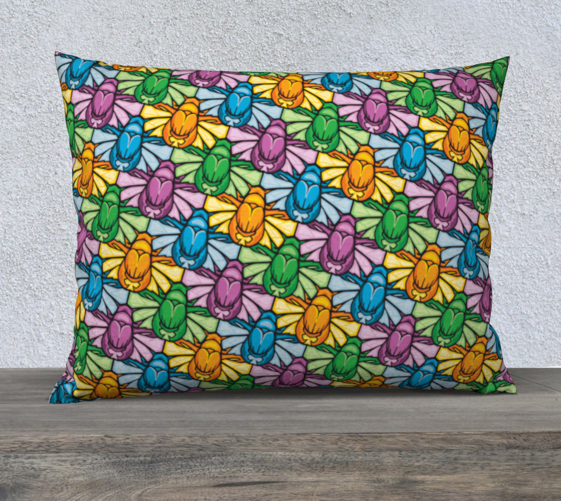 26" x 20" Pillow Case (Scarabs)
