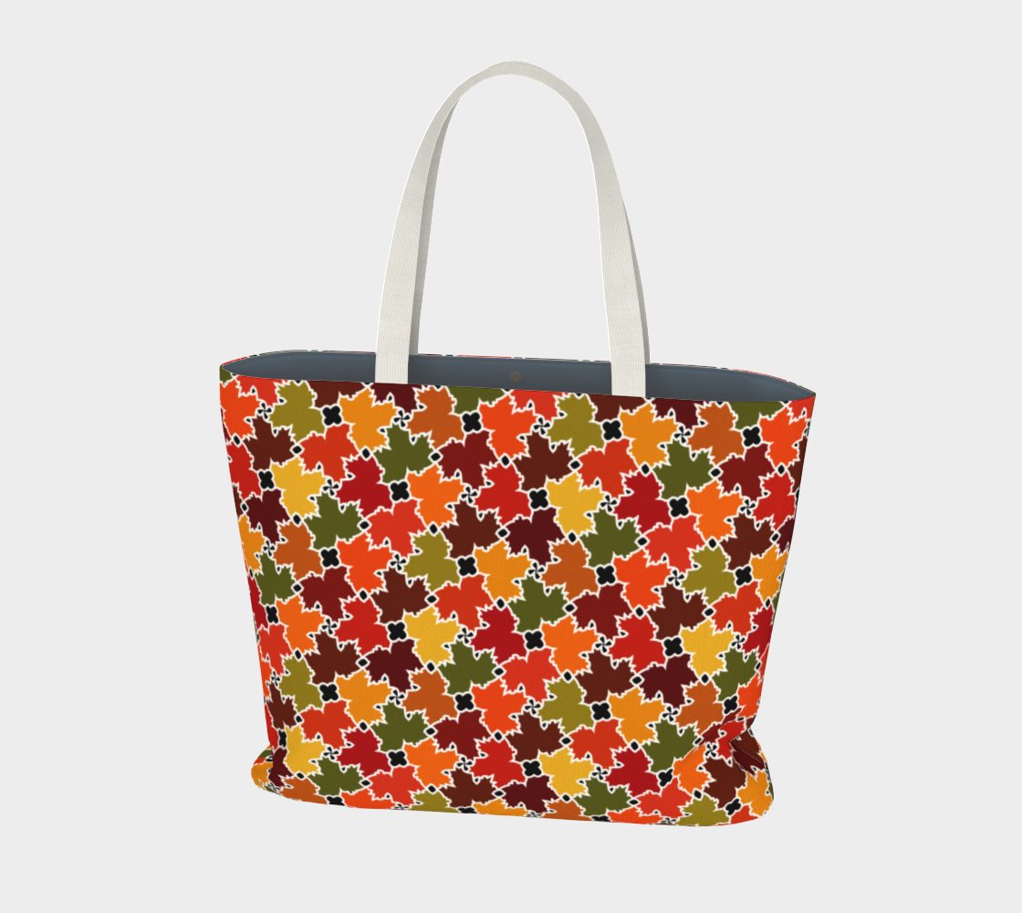 Large Tote Bag (Fall Leaves)