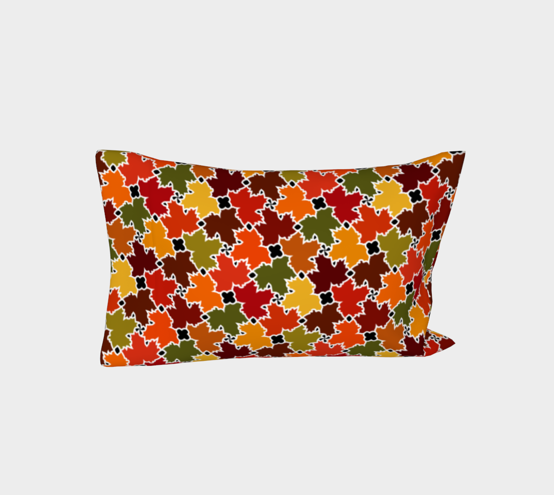 Bed Pillow Sleeve (Fall Leaves)